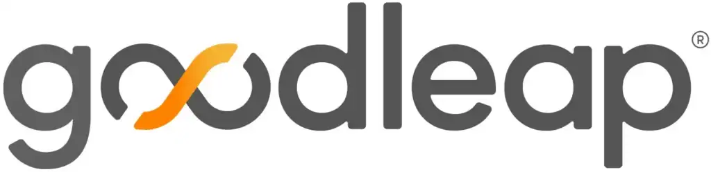 Goodleap Logo With &Quot;Goodleap&Quot; In Lowercase Gray Letters; The “Oo” Is Stylized, Featuring An Orange Curved Line Crossing The Two Letters—A Sleek Design Suited For Partners Like Beltz Home Service Co.
